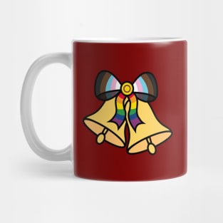 Pride Ribbon with Christmas bells Mug